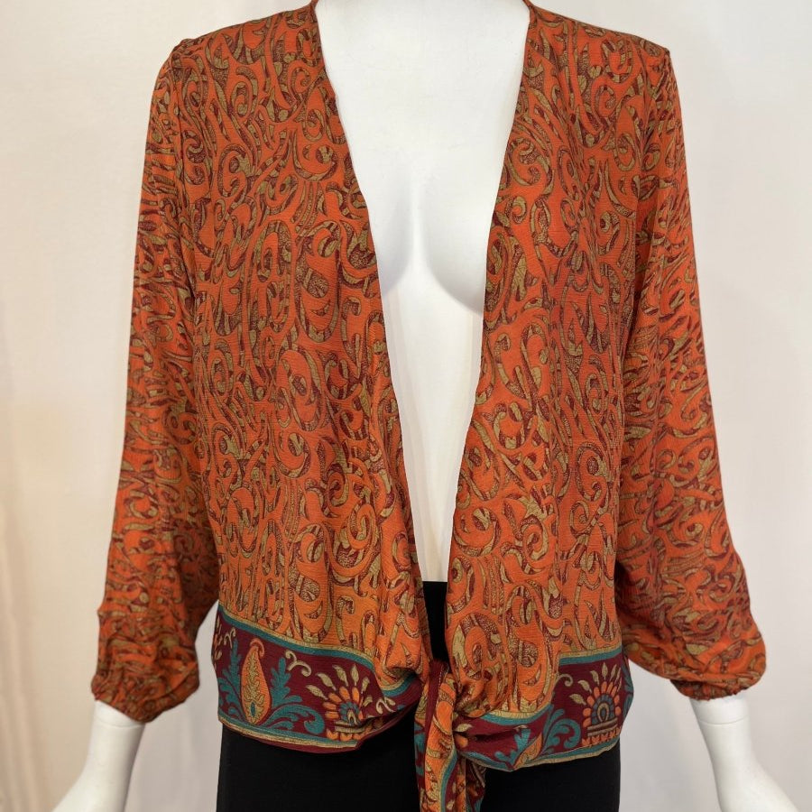 Sari Tie BlouseBaizaarTOPS