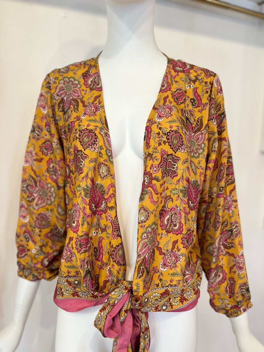 Sari Tie BlouseBaizaarTOPS