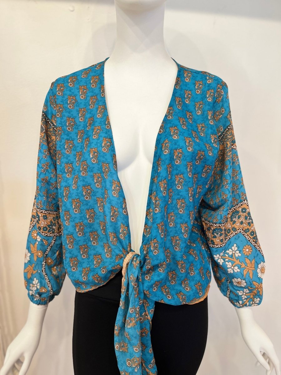 Sari Tie BlouseBaizaarTOPS