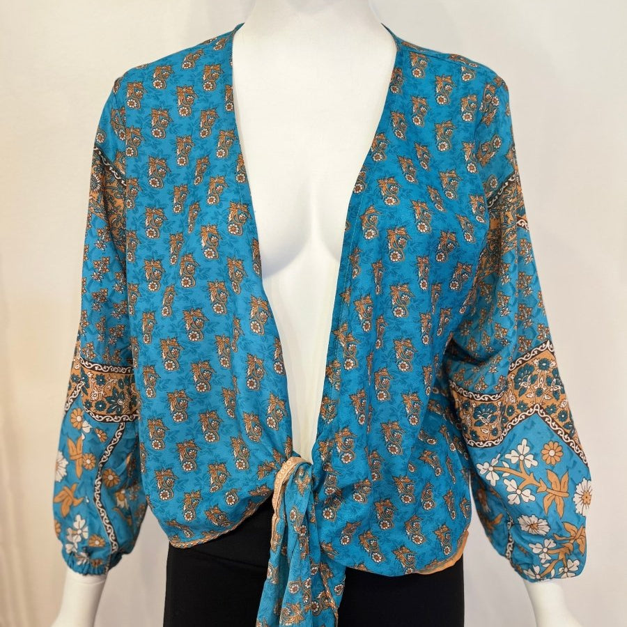 Sari Tie BlouseBaizaarTOPS