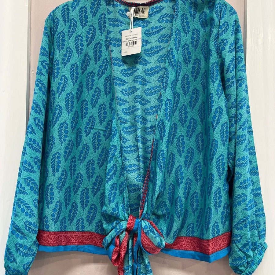 Sari Tie BlouseBaizaarTOPS