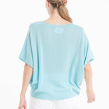 Sea - Glass Cashmere Batwing V - Neck SweaterSTUDIO CASHMERE8SWEATER