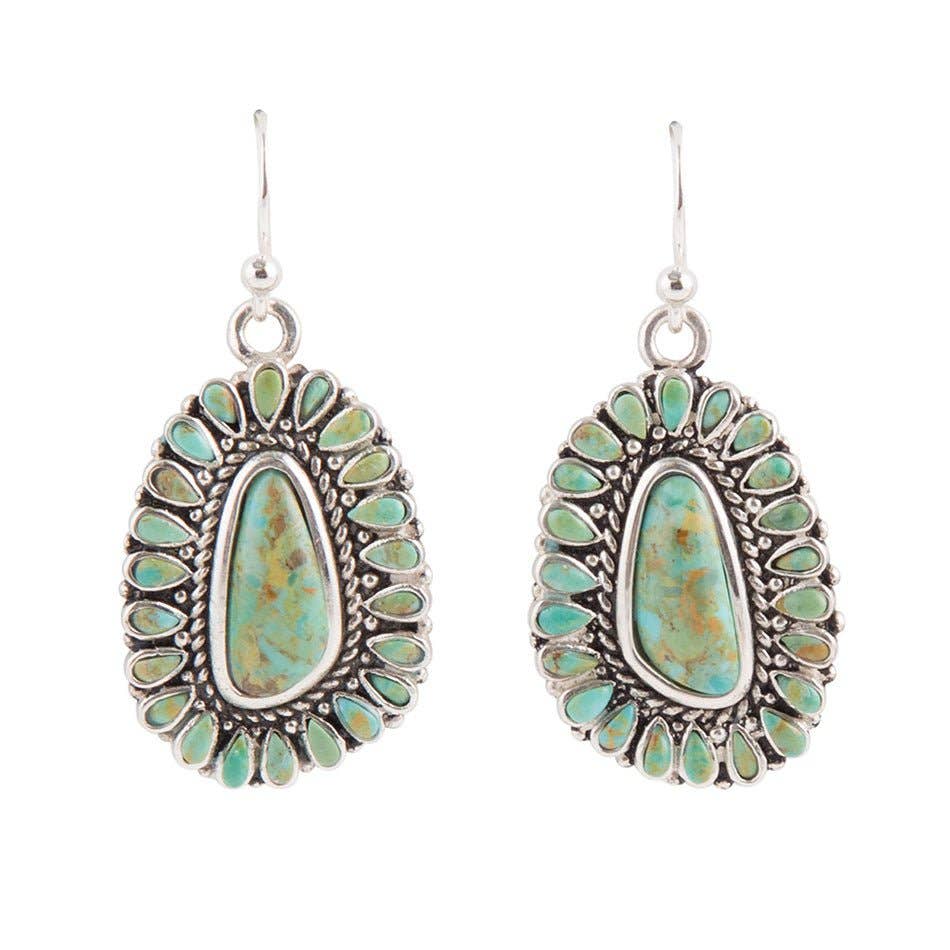 Sedona Turquoise & Sterling Silver EarringsBarse JewelryEARRINGS