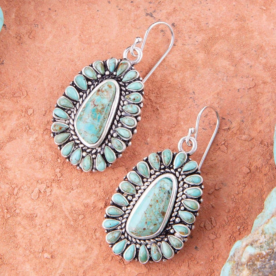 Sedona Turquoise & Sterling Silver EarringsBarse JewelryEARRINGS