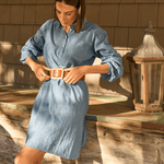 Shirt Dress - Chambray Light WashAnd For GoodDresses