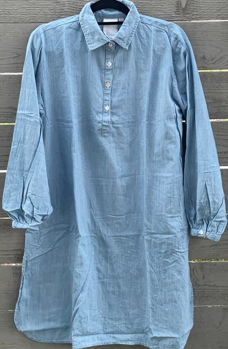 Shirt Dress - Chambray Light WashAnd For GoodDresses