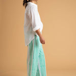 Shore Pant - Mixed Up Stripe - Seaglass & CeruleanAnd For GoodPants