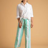 Shore Pant - Mixed Up Stripe - Seaglass & CeruleanAnd For GoodPants