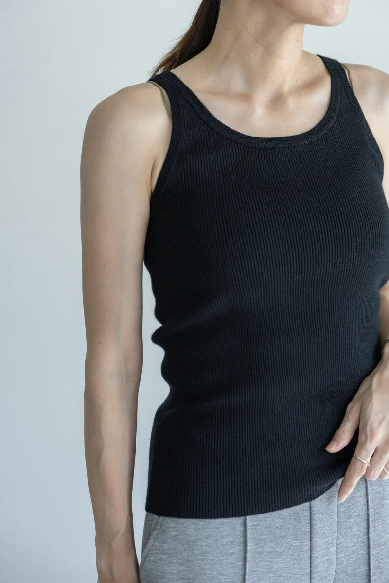 Silk & Cashmere Ribbed TankCT PlageSWEATER