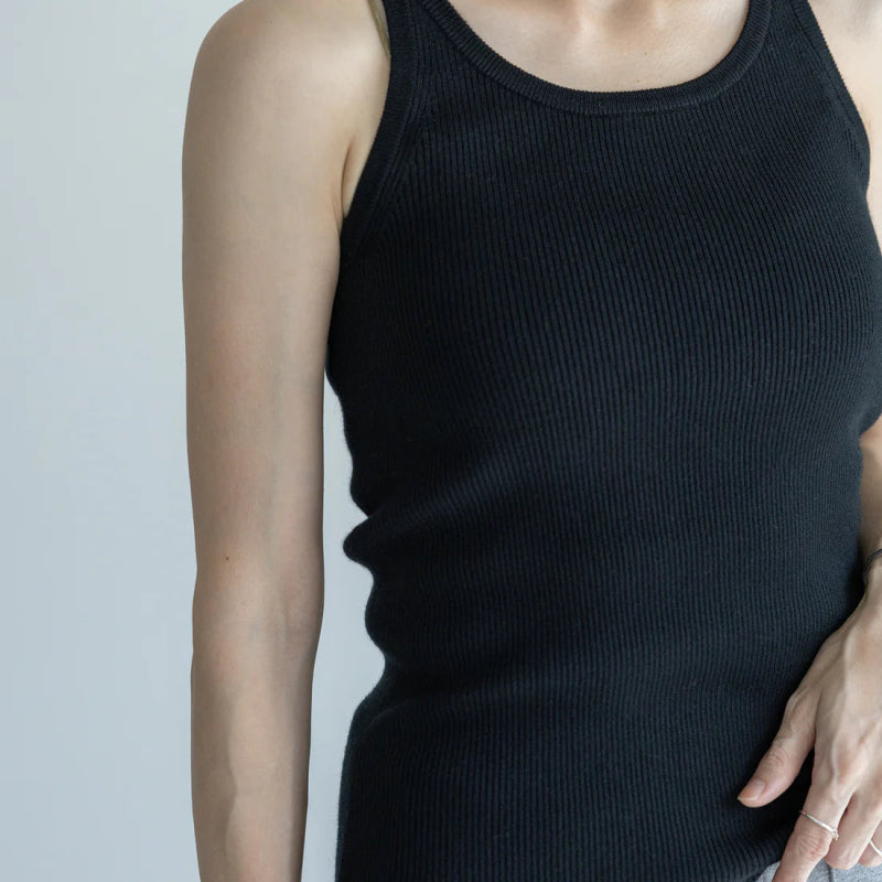 Silk & Cashmere Ribbed TankCT PlageSWEATER