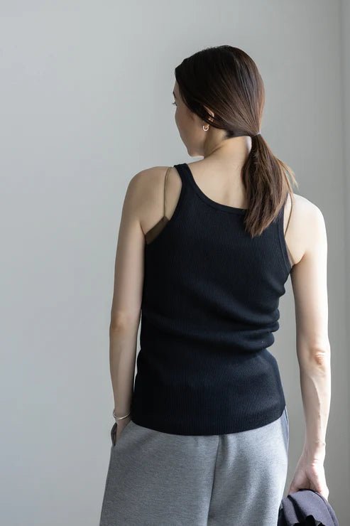 Silk & Cashmere Ribbed TankCT PlageSWEATER