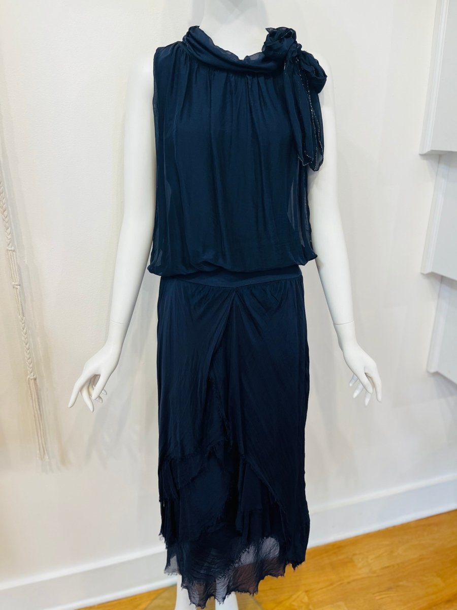 Silk Neck Tie TopDance in ParisTOPS