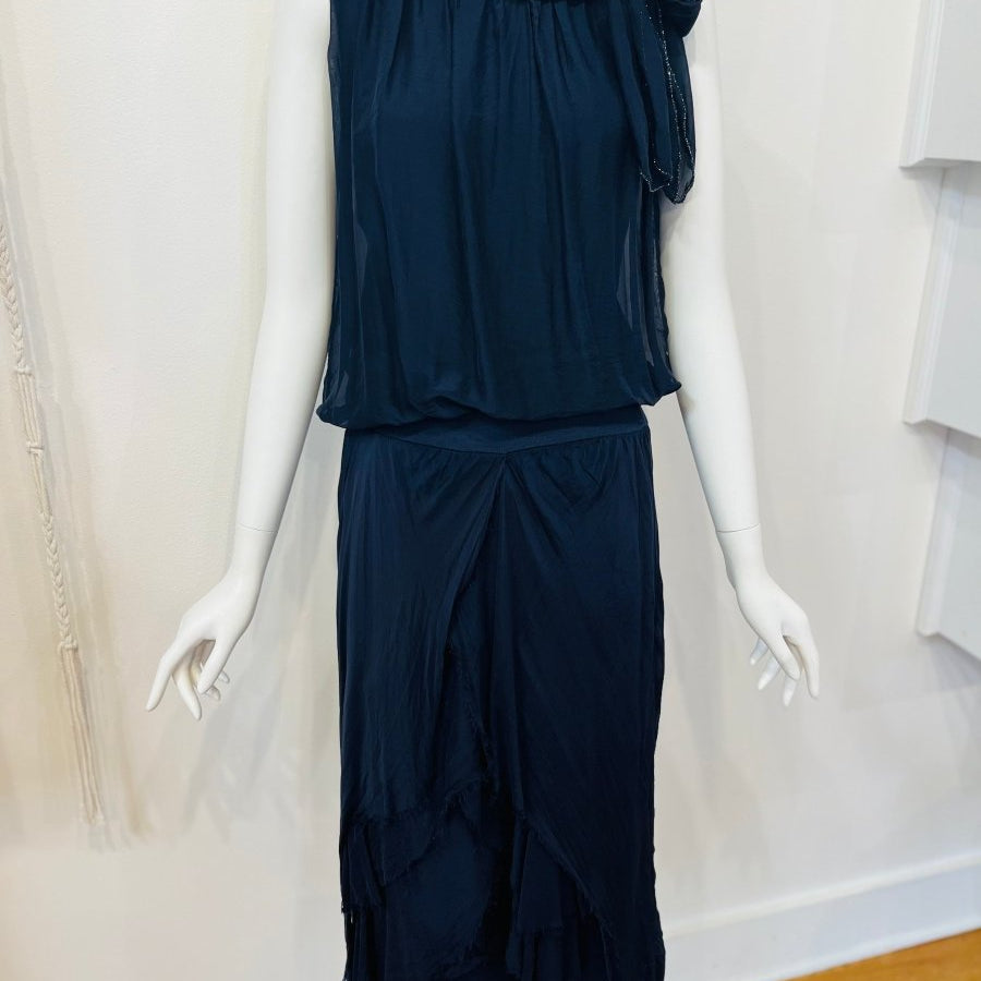 Silk Neck Tie TopDance in ParisTOPS