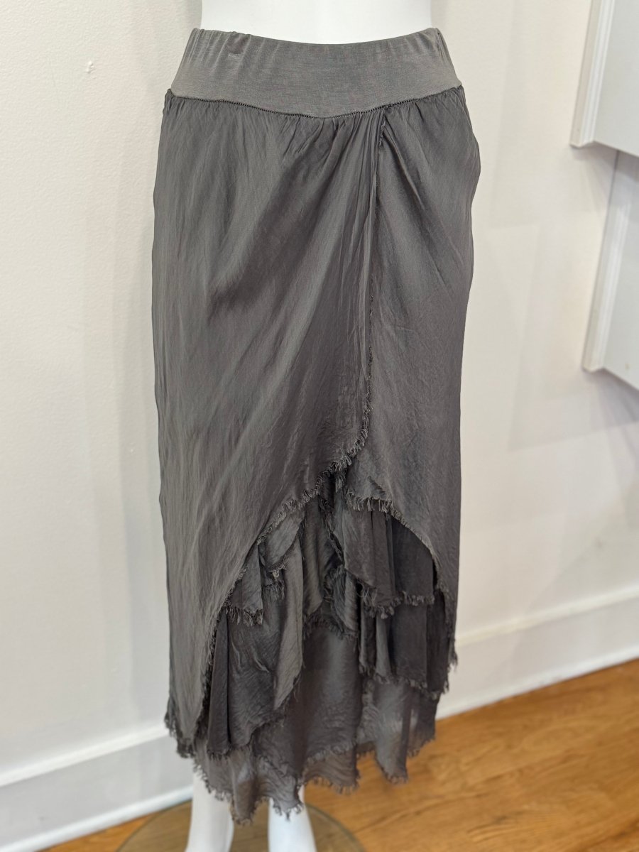 Silk Ruffly Front Skirt - Bias Cut for a Perfect FitDance in ParisSKIRT