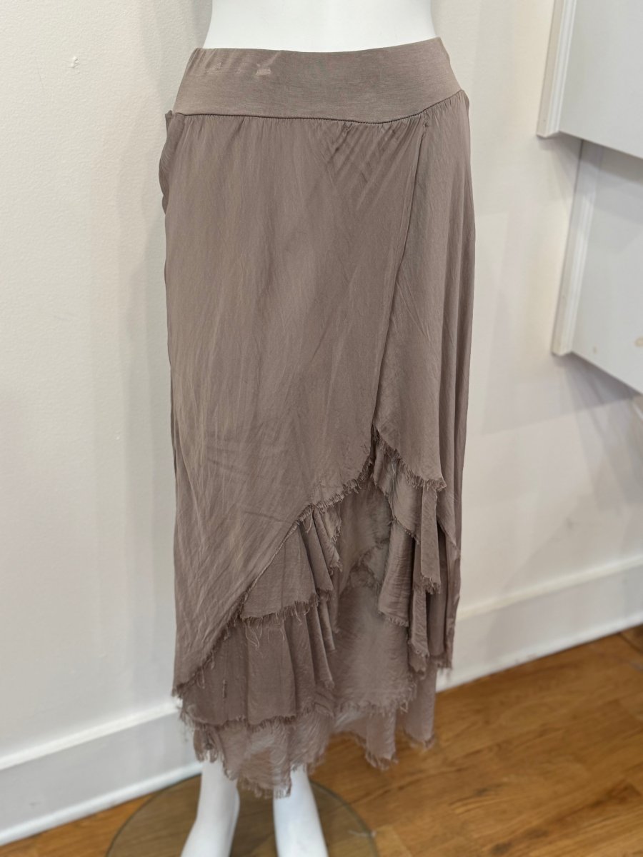 Silk Ruffly Front Skirt - Bias Cut for a Perfect FitDance in ParisSKIRT