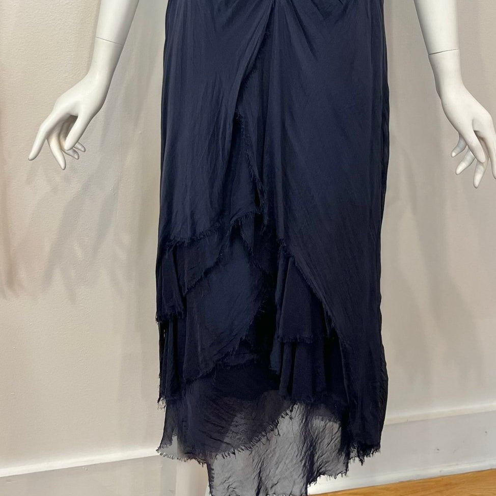 Silk Ruffly Front Skirt - Bias Cut for a Perfect FitDance in ParisSKIRT