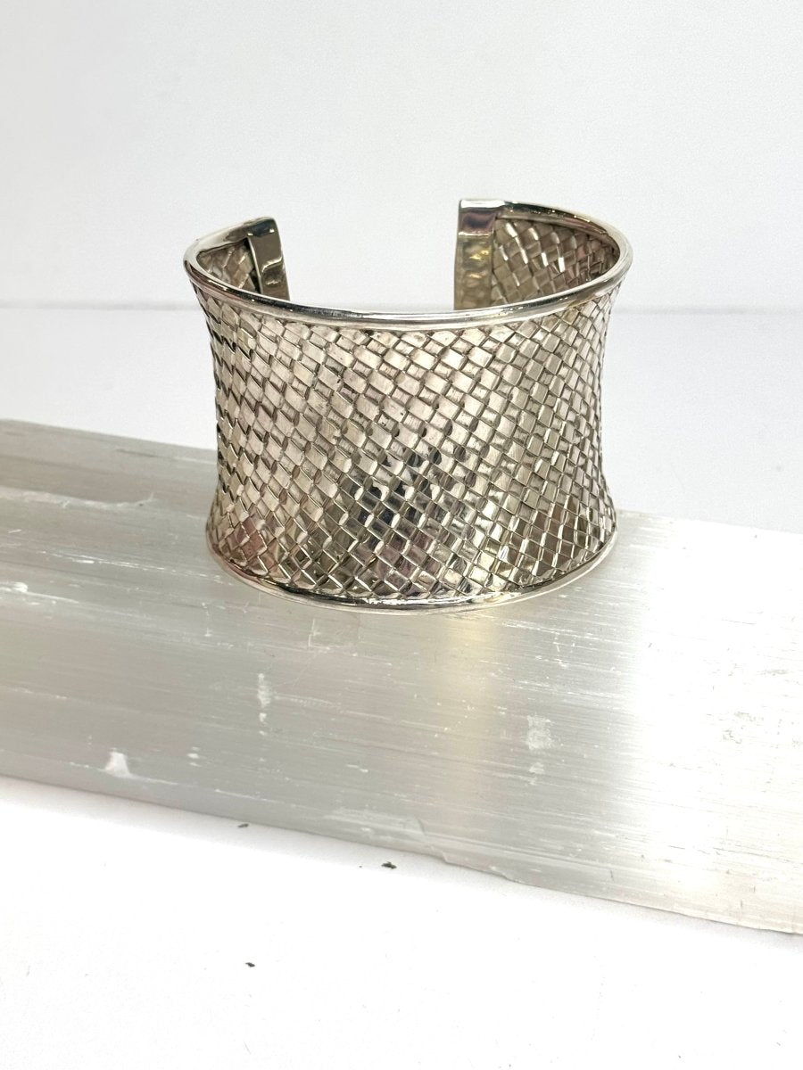 Silver Weave Cuff BraceletJinjaBRACELET