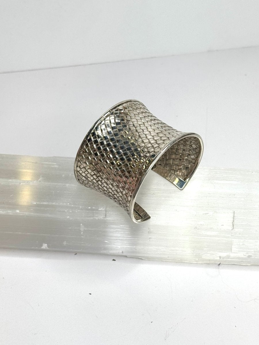 Silver Weave Cuff BraceletJinjaBRACELET