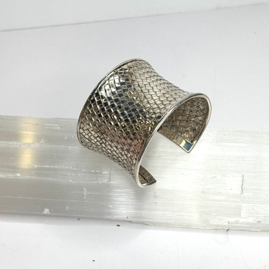 Silver Weave Cuff BraceletJinjaBRACELET