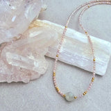 Silverite & Aquamarine Necklace #8073James & JezebelleNecklace