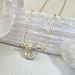 Single Square Rutilated Quartz Necklace 1582James & JezebelleNECKLACES
