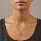 Sliding Malachite Bar on 10k Gold NecklaceSouthern Jewelry AssociatesNECKLACES