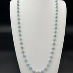 Smooth Aquamarine Long NecklaceBeth ZinkNECKLACES