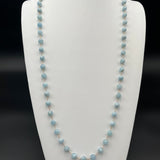 Smooth Aquamarine Long NecklaceBeth ZinkNECKLACES