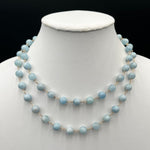 Smooth Aquamarine Long NecklaceBeth ZinkNECKLACES
