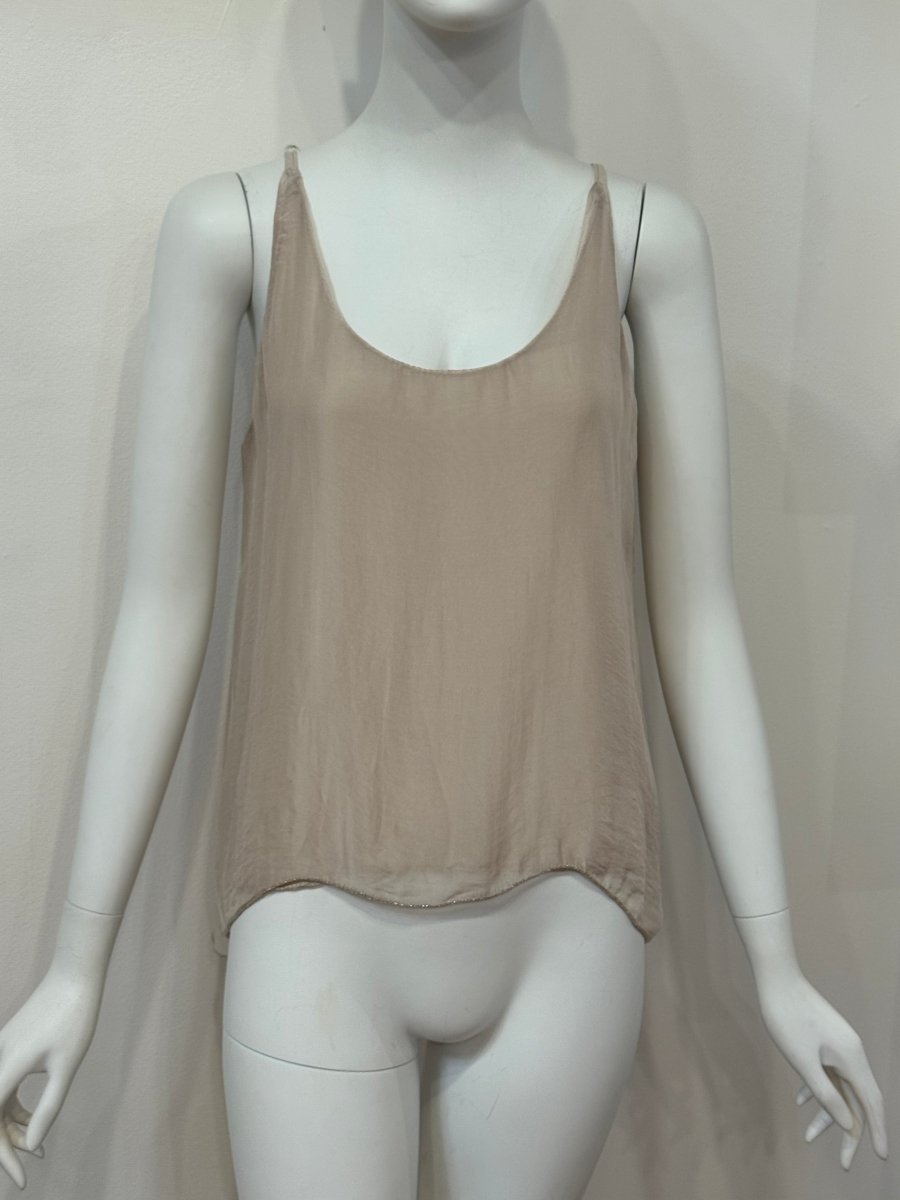 Spaghetti Strap Silk Top: One SizeDance in Paristank top
