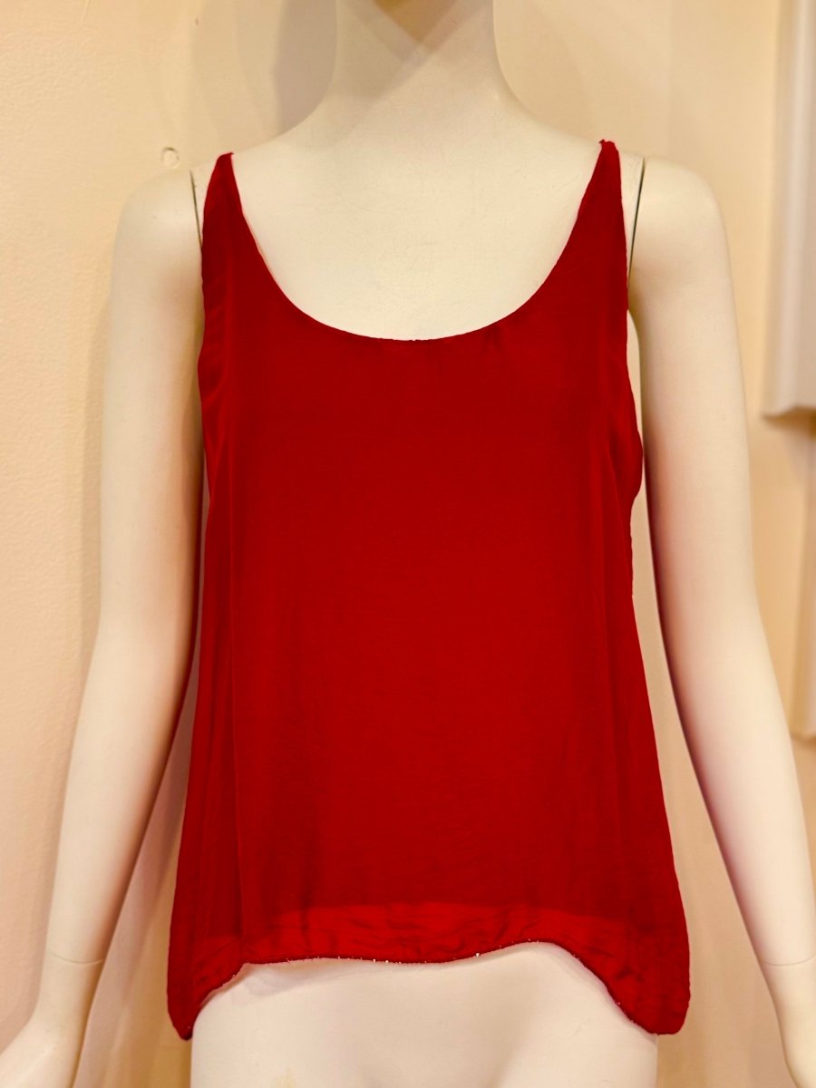 Spaghetti Strap Silk Top: One SizeDance in Paristank top