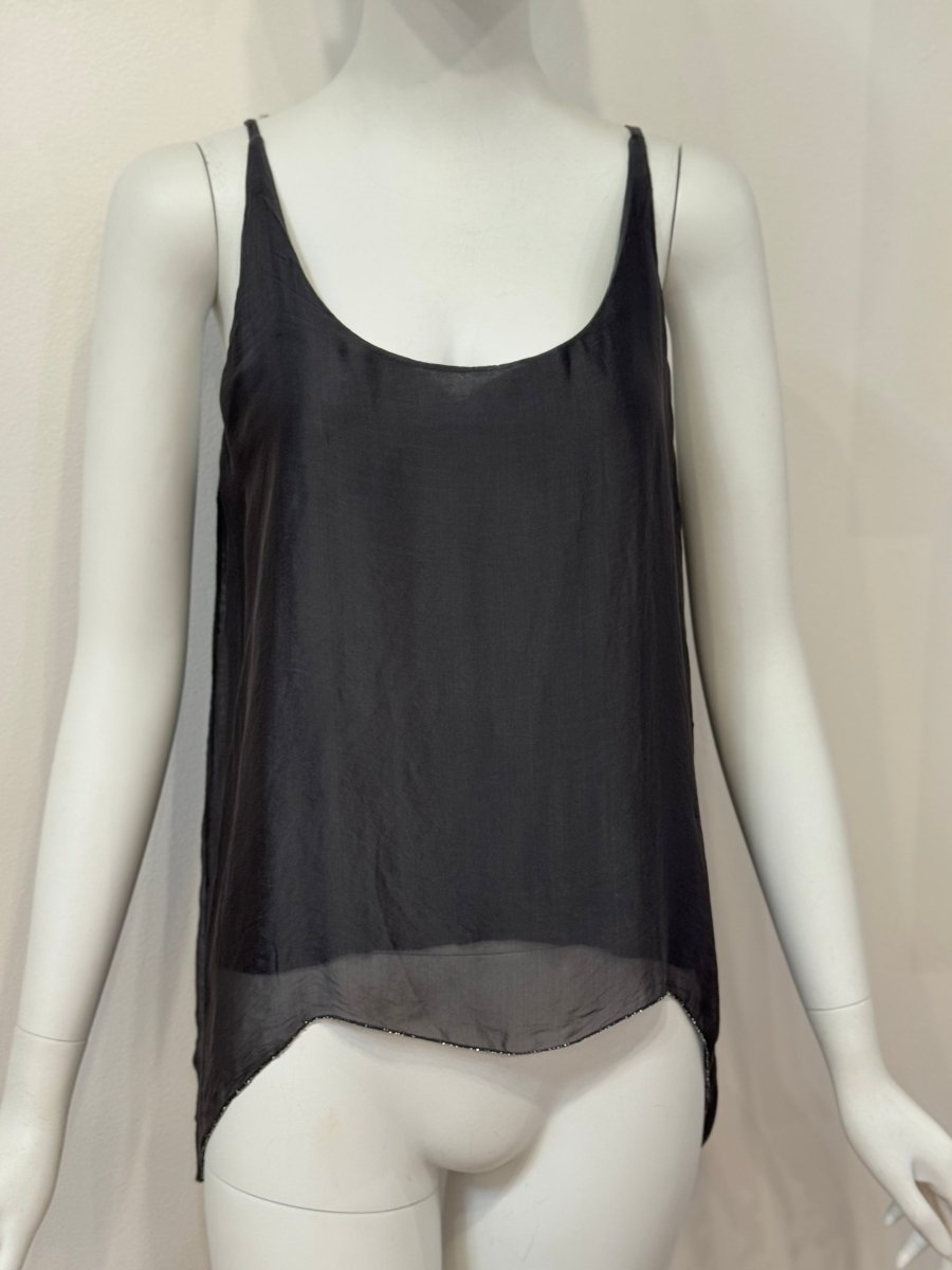 Spaghetti Strap Silk Top: One SizeDance in Paristank top