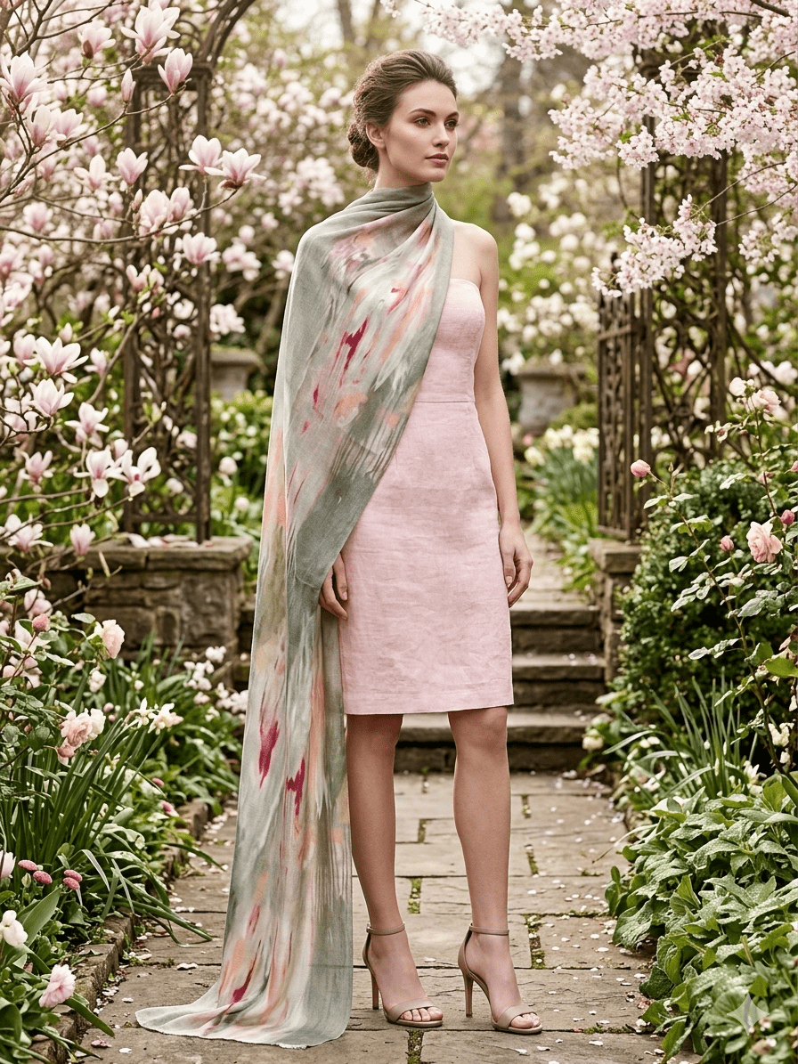 “Speak to Me” Peggy Vineyard Art in CashmereZiabirdSCARVES