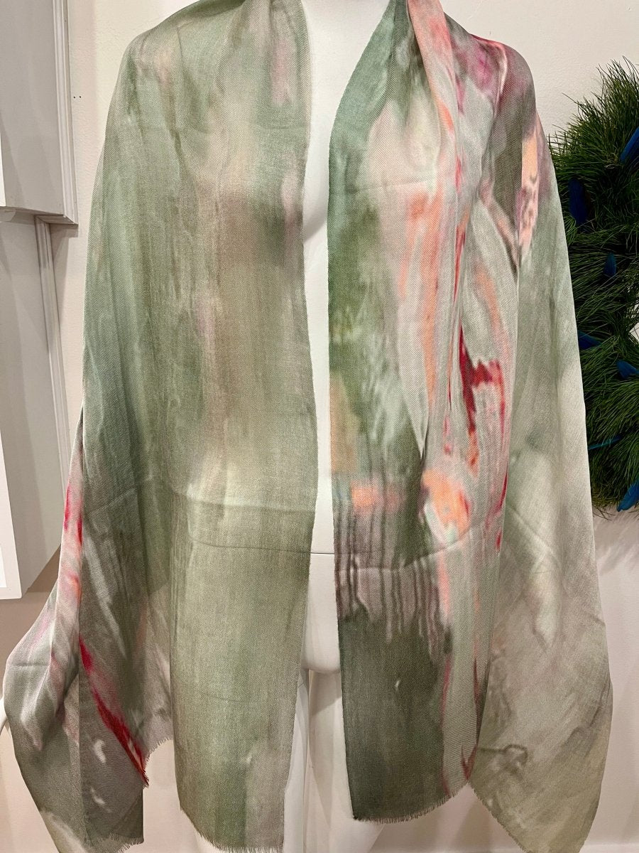 “Speak to Me” Peggy Vineyard Art in CashmereZiabirdSCARVES