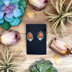 Sterling Silver Apple Coral Stud Earrings by Shay PfeifferThe Bijoux FAB JewelryEarrings