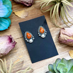 Sterling Silver Apple Coral Stud Earrings by Shay PfeifferThe Bijoux FAB JewelryEarrings