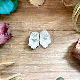 Sterling Silver Apple Coral Stud Earrings by Shay PfeifferThe Bijoux FAB JewelryEarrings