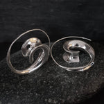 Sterling Silver Blossoming Spiral EarringBaizaarearrings
