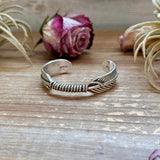 Sterling Silver Hudson Feather Cuff – Fits 5.5” Wrist – Handmade by Artist Jason OggThe Bijoux FAB JewelryBRACELET