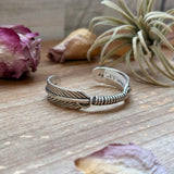 Sterling Silver Hudson Feather Cuff – Fits 5.5” Wrist – Handmade by Artist Jason OggThe Bijoux FAB JewelryBRACELET