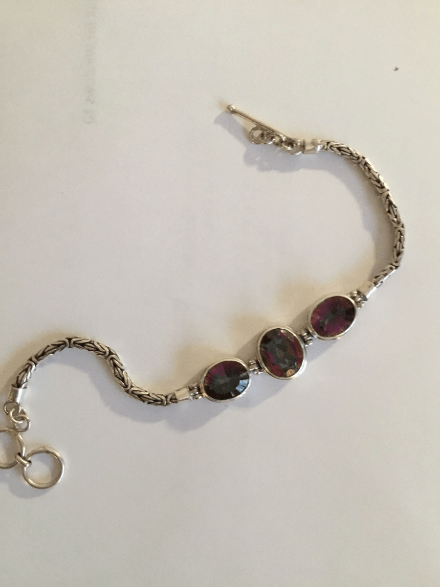 Sterling Silver Mystic Topaz BraceletJinjaBRACELET