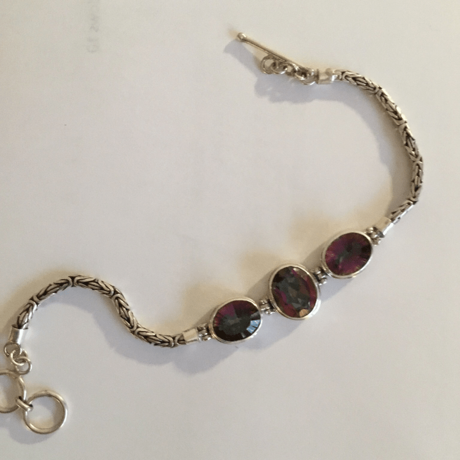 Sterling Silver Mystic Topaz BraceletJinjaBRACELET