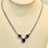 Sterling Silver Natural Amethyst NecklaceJinjaNECKLACES