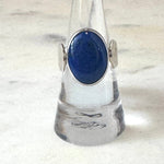 Sterling Silver Oval Blue Lapis RingJinjaRINGS
