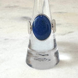 Sterling Silver Oval Blue Lapis RingJinjaRINGS