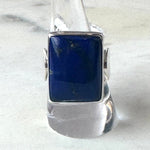 Sterling Silver Square Blue Lapis RingJinjaRINGS