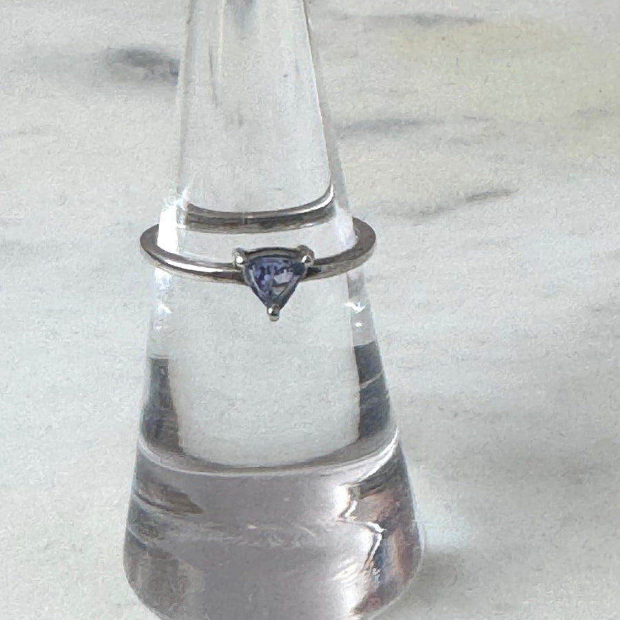 Sterling Silver Tanzanite Heart RingJinjaRINGS