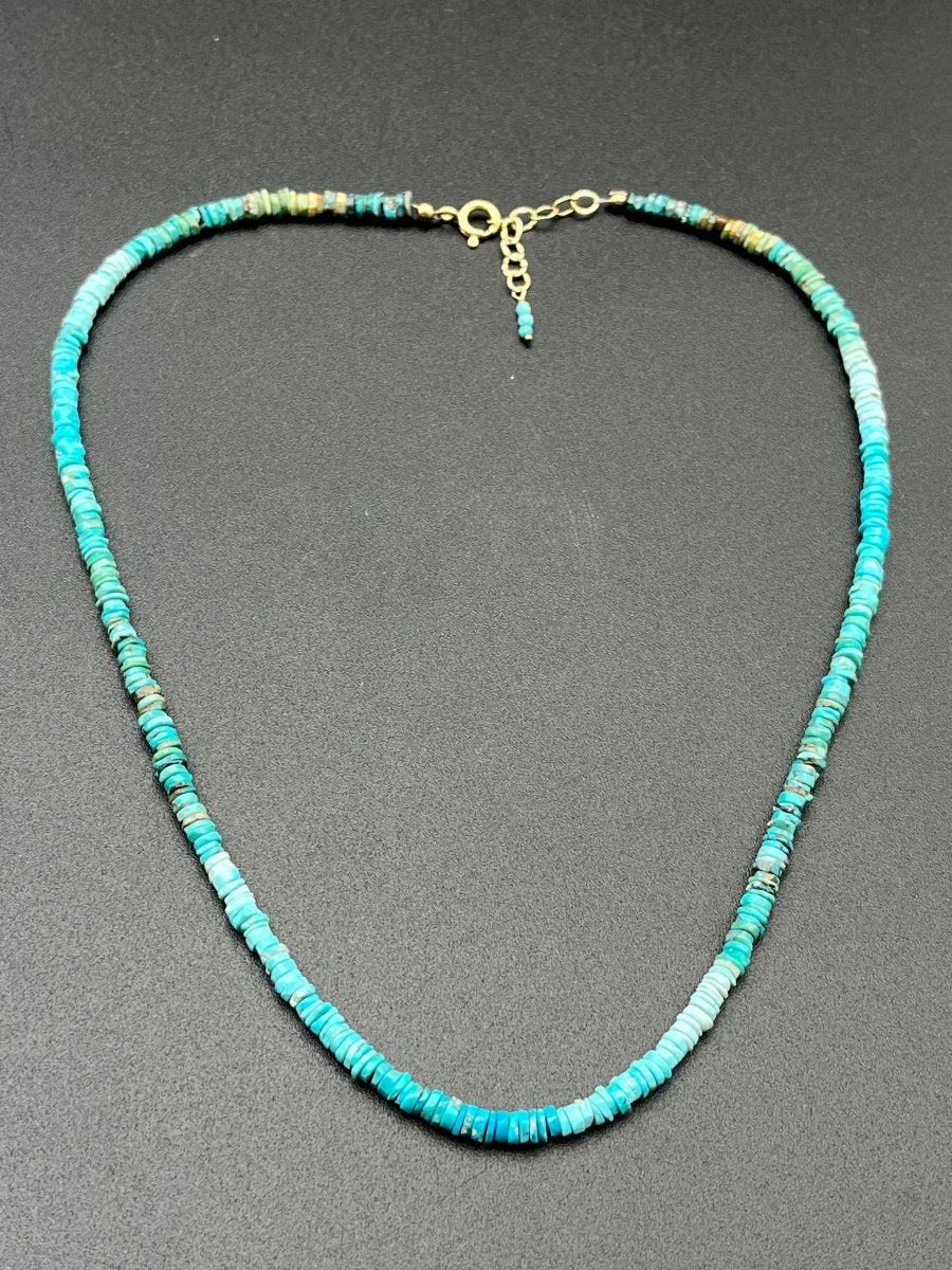 Summer Shaded Heishi Turquoise NecklaceBeth ZinkNECKLACES