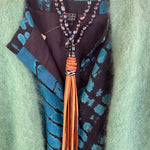Surf N Turf - Pearls and Deer Hide Long necklaceMelody Vintage JewelryNECKLACES