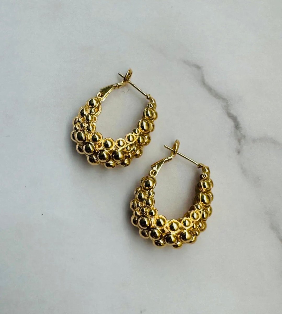 Sutton Bubble Hoop EarringsJessica Matrasko JewelryEARRINGS